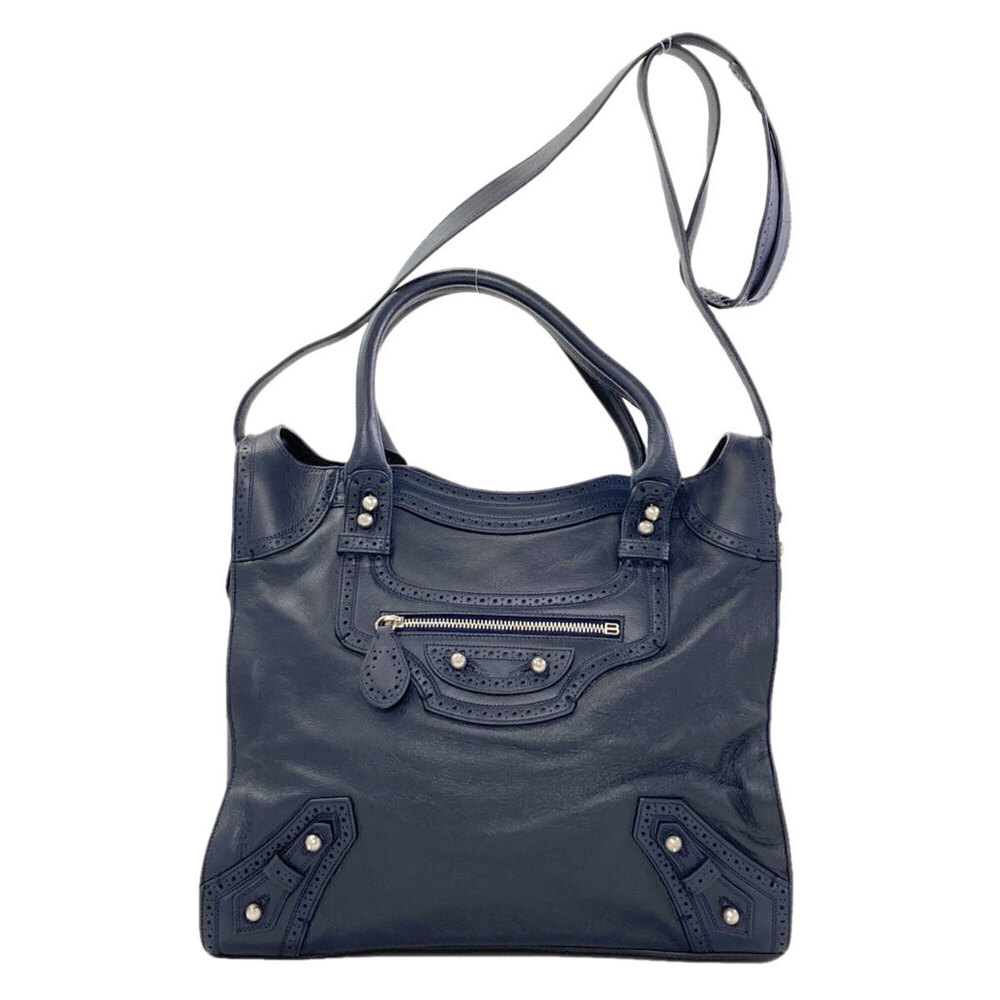 Balenciaga Rivacity Paper 2-Way Handbag, Calfskin, Women's BALENCIAGA